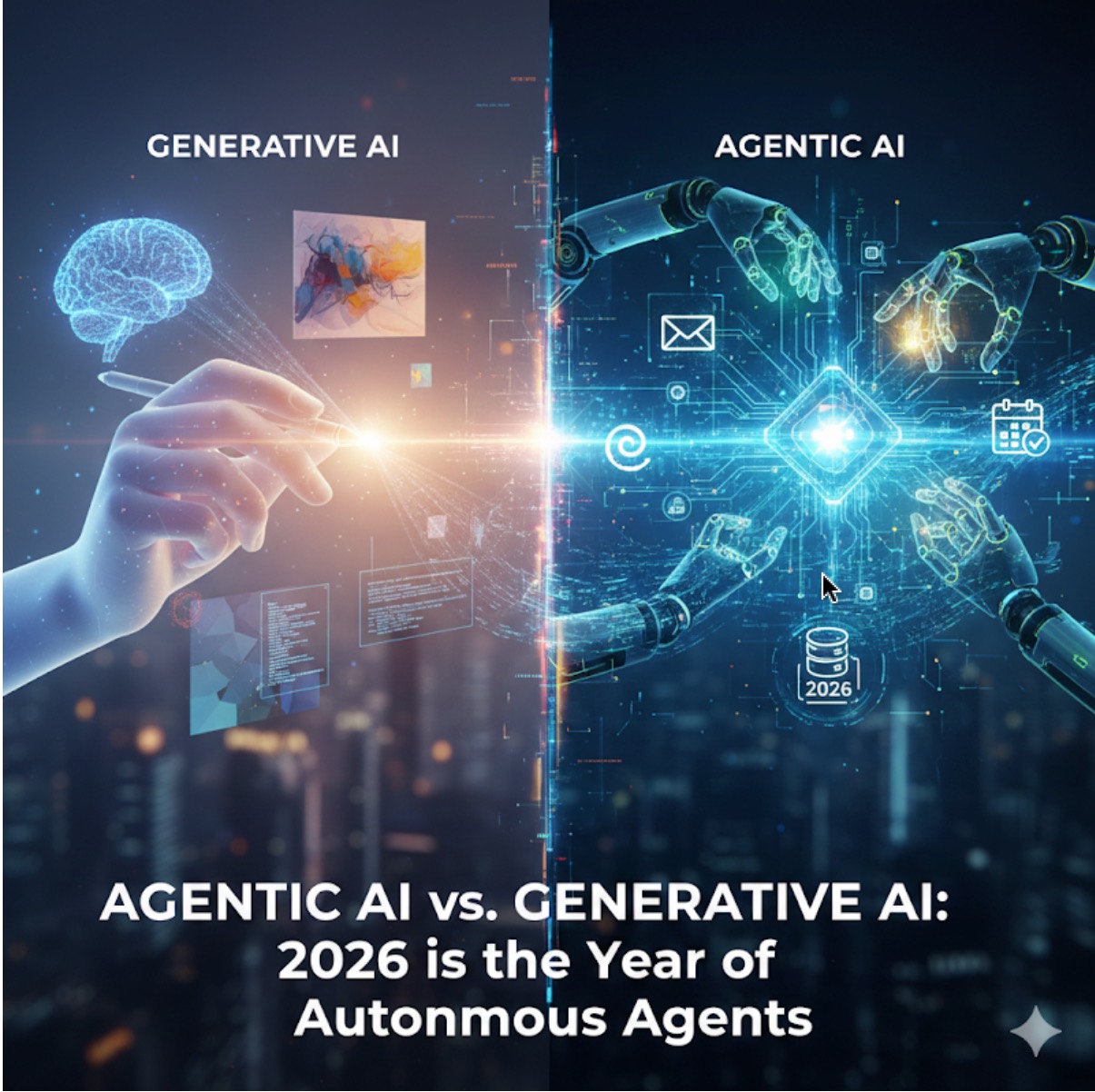 Agentic AI vs. Generative AI: Why 2026 is the Year of Action