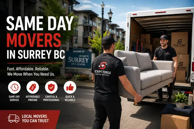 Same Day Movers in Surrey, BC | Fast & Reliable Moving