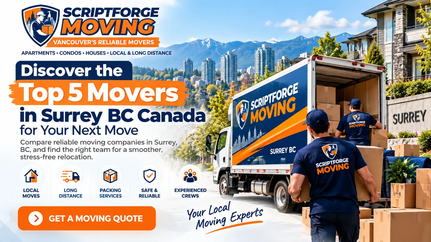 Discover the Top 5 Movers in Surrey BC Canada for Your Next Move