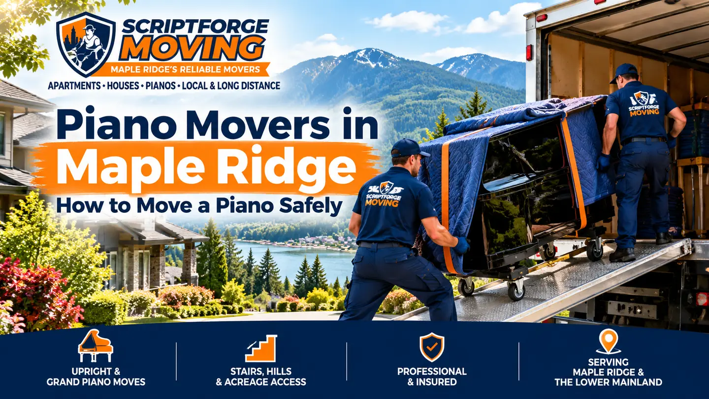 Piano Movers in Maple Ridge: How to Move a Piano Safely